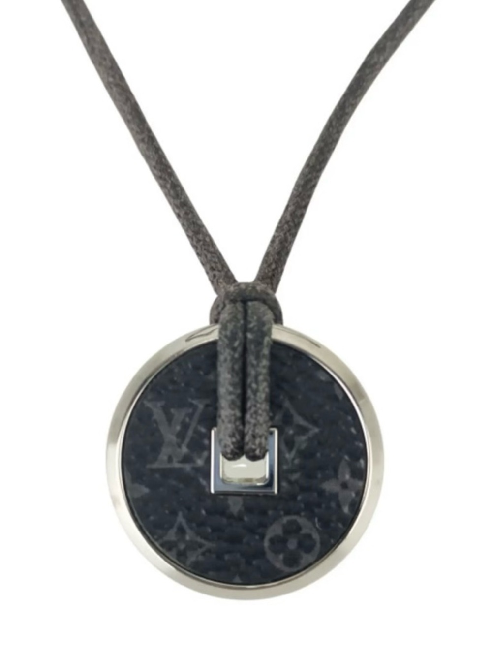 Louis Vuitton Eclipse Coin Necklace in Graphite